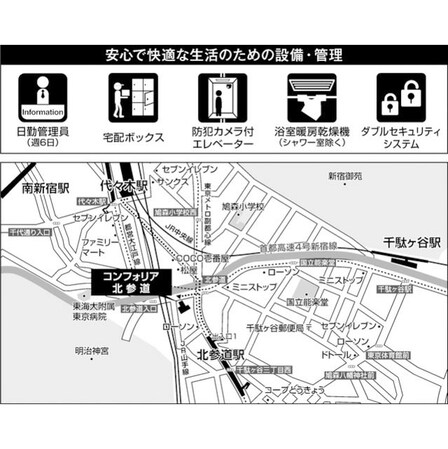 コンフォリア北参道の物件内観写真